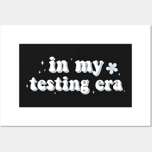 In My Testing Era Funny Testing Teacher For Teacher Funny Teacher Book Lover Bookish Sticker Book Aesthetic Posters and Art